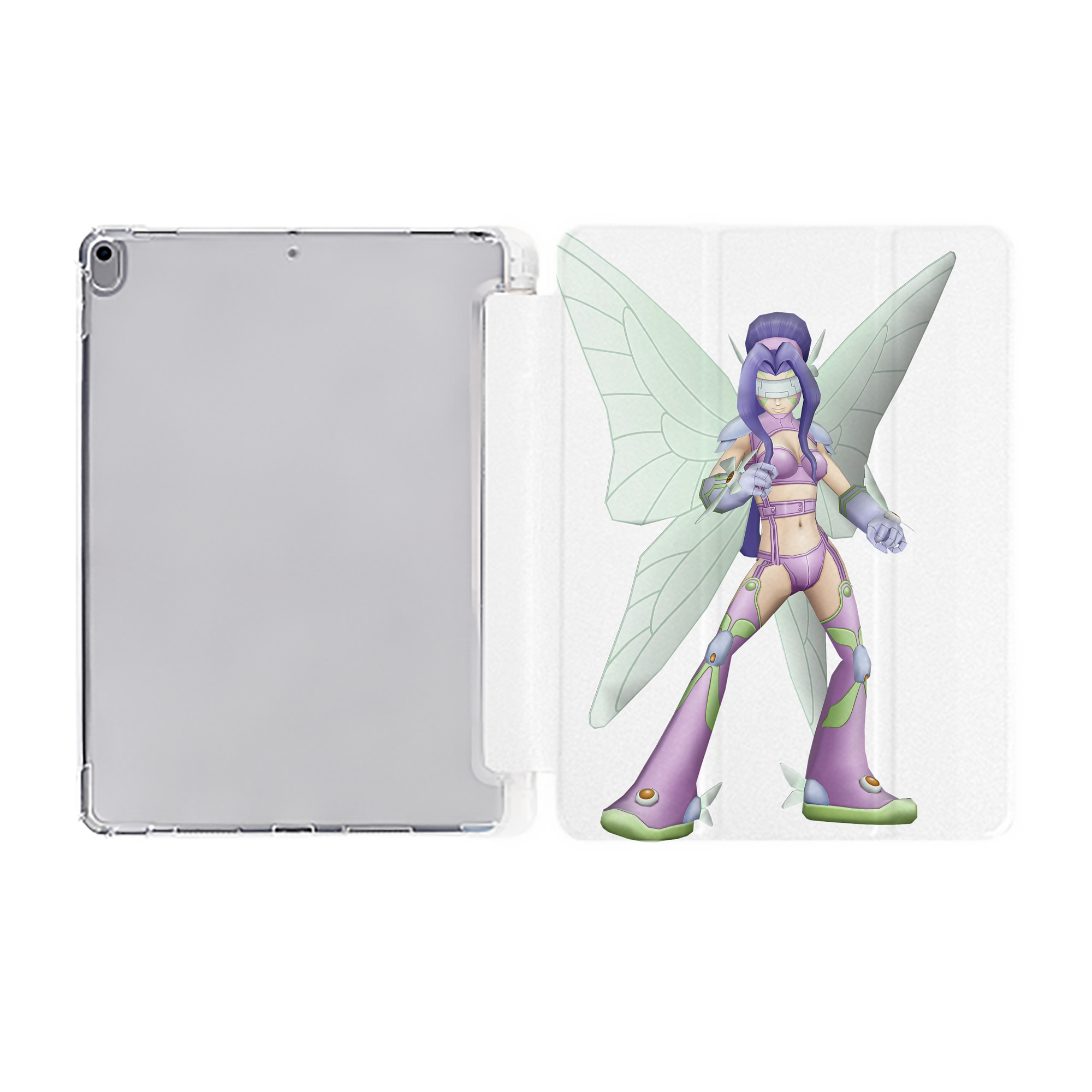 （画像用） Digimon デジタルモンスター/デジモン IPad ケース ペン収納付き 三つ折りスタンド PUレザー×シリコン 対応機種9.5/10.5/10.9インチ